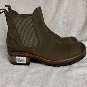 Miz Mooz Dark Olive Ankle Boots